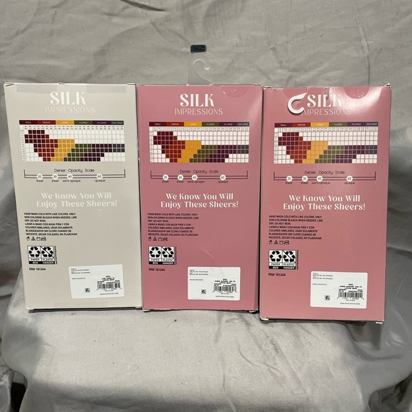 NWT Silk Impressions Sheer Pantyhose XXXL 3pks included-2 pair each pk - Picture 3 of 10